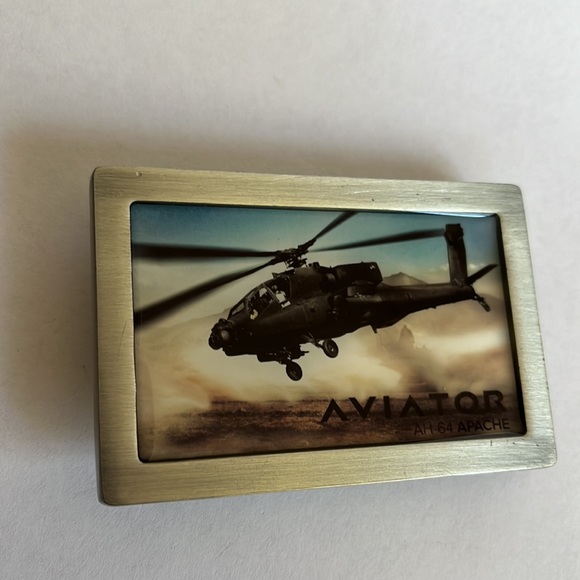 Aviator AH-64 Apache Aircraft Belt Buckle - Picture 8 of 9